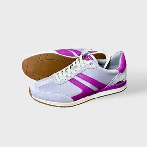 Naturalizer Women’s Lorena Lilac Violet Leather Canvas Sneakers Sz US 8.5 UK 6